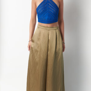 Pantalone palazzo - Verde Oliva