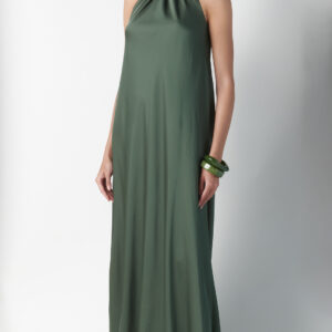 Abito in seta - Verde Oliva