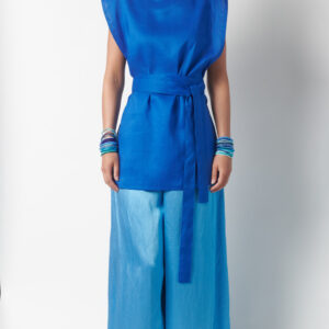 Kimono con cintura - Blu